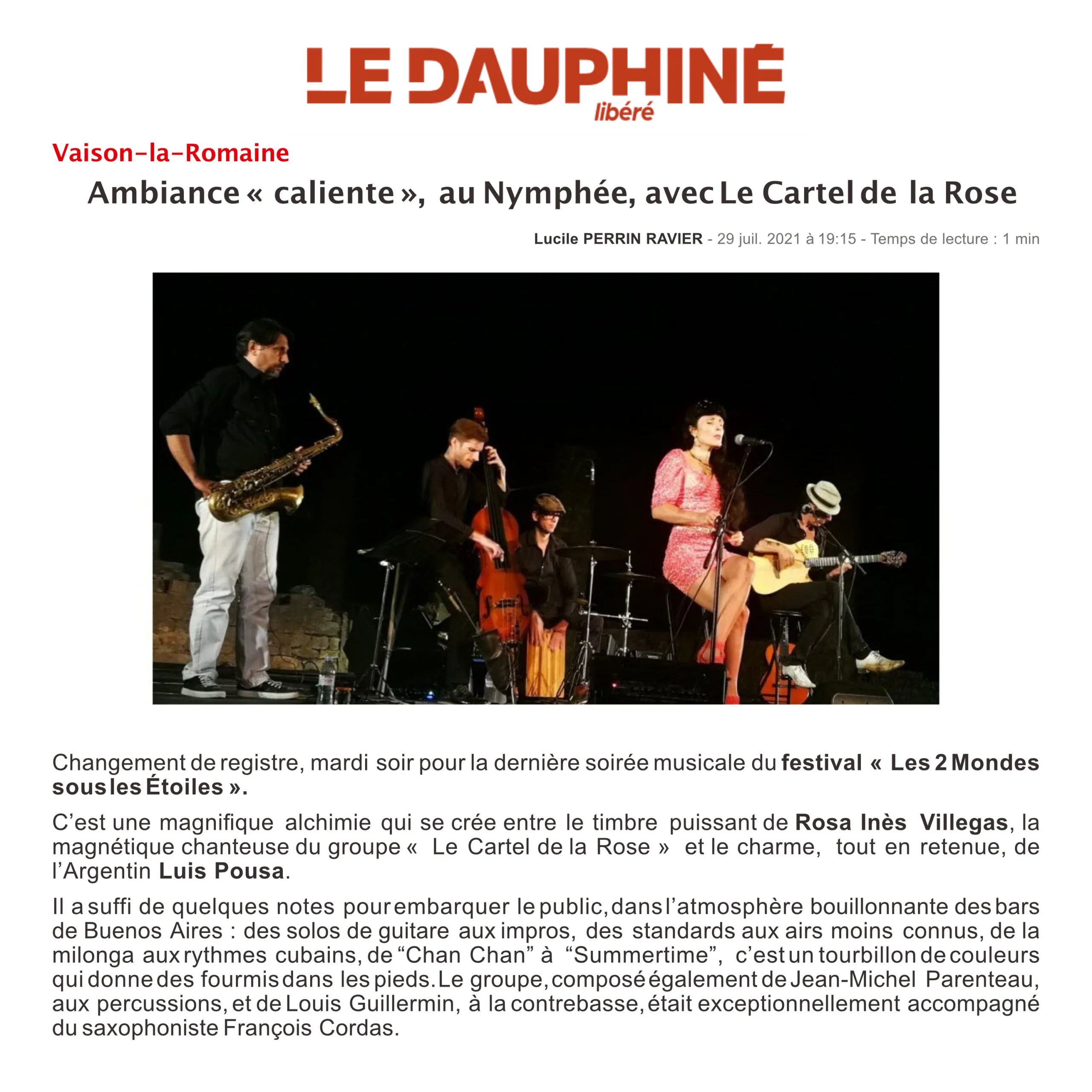 Press from Le Dauphiné